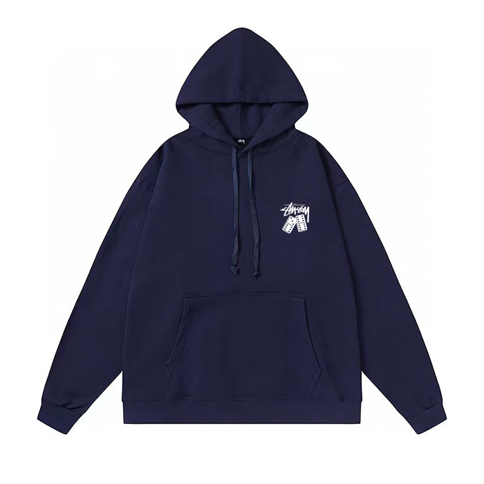 STUSSY DICE PRINT HOODIE NAVY