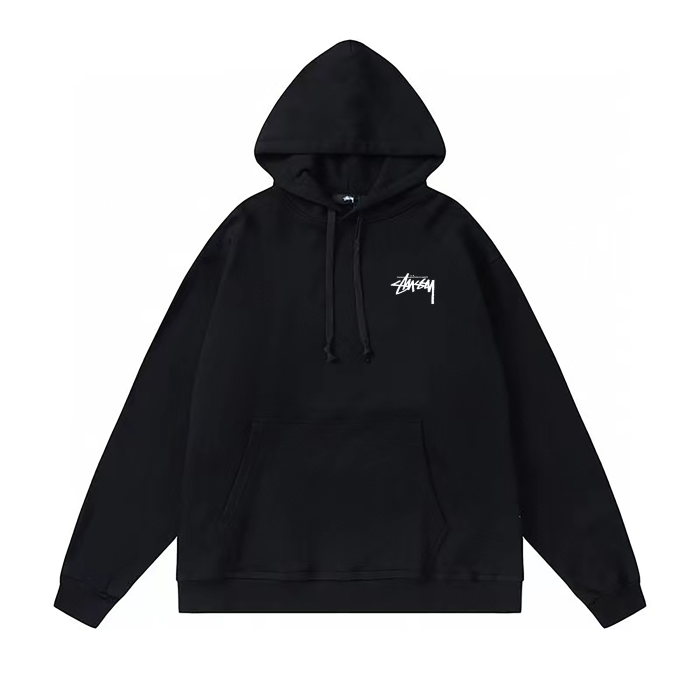 STUSSY EYE PRINT HOODIE BLACK