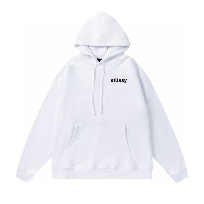 STUSSY POPSICLE PRINT HOODIE WHITE
