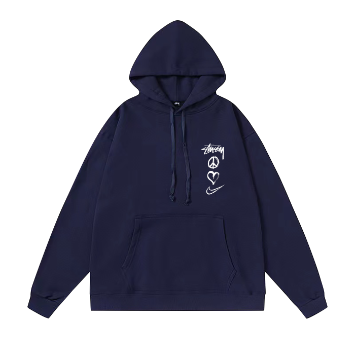 STUSSY ×NIKE  HOODIE NAVY