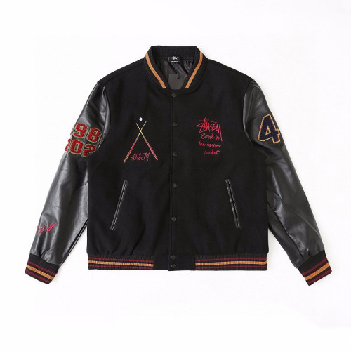 STUSSY BALL 8 PRINT JACKET BLACK