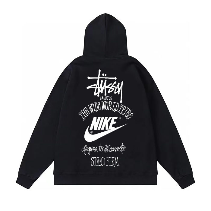 STUSSY ×NIKE HOODIE BLACK