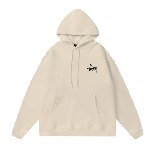 STUSSY DICE PRINT HOODIE CREAM