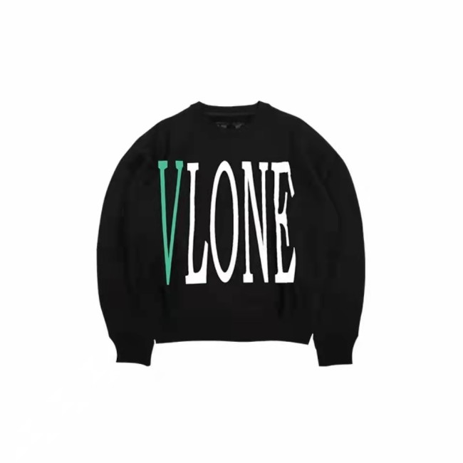 VLONE Logo Print Hoodie Black/Green