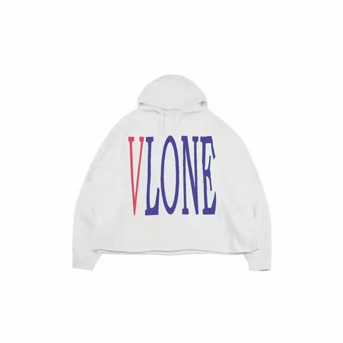 VLONE Logo Print Hoodie Red/White