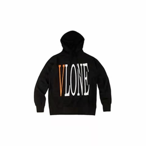 VLONE Logo Print Hoodie Black/Orange