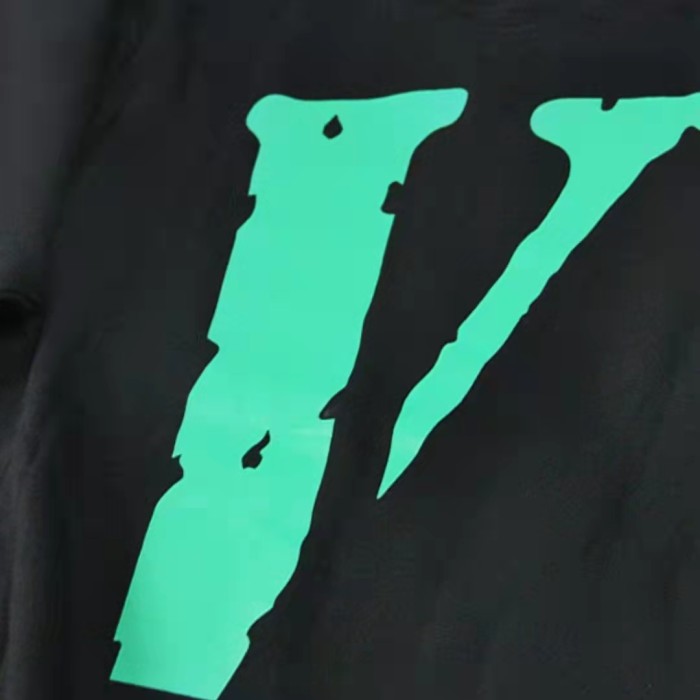 VLONE Logo Print Hoodie Black/Green