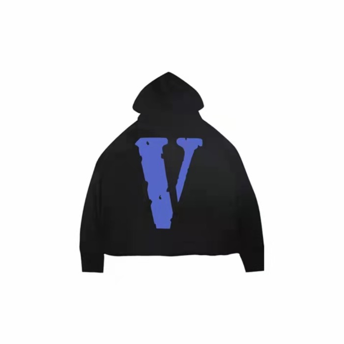 VLONE Logo Print Hoodie Blue/Black
