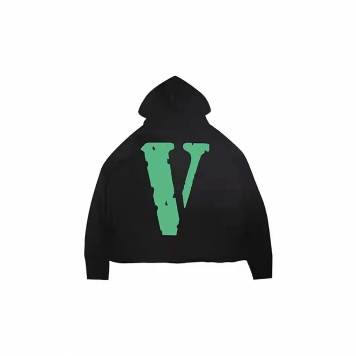 VLONE Logo Print Hoodie Green/Black