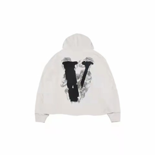 VLONE Smoke Angel Print Hoodie Beige/Black