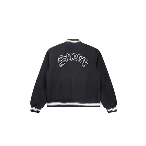 STUSSY BIG S PRINT JACKET BLACK