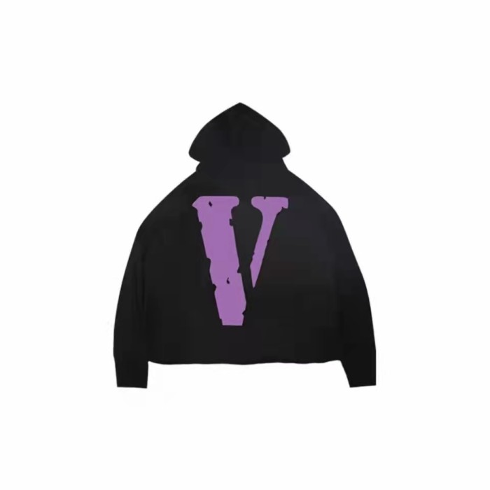 VLONE Logo Print Hoodie Purple/Black