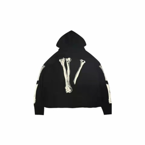 VLONE Skeleton Print Hoodie Black