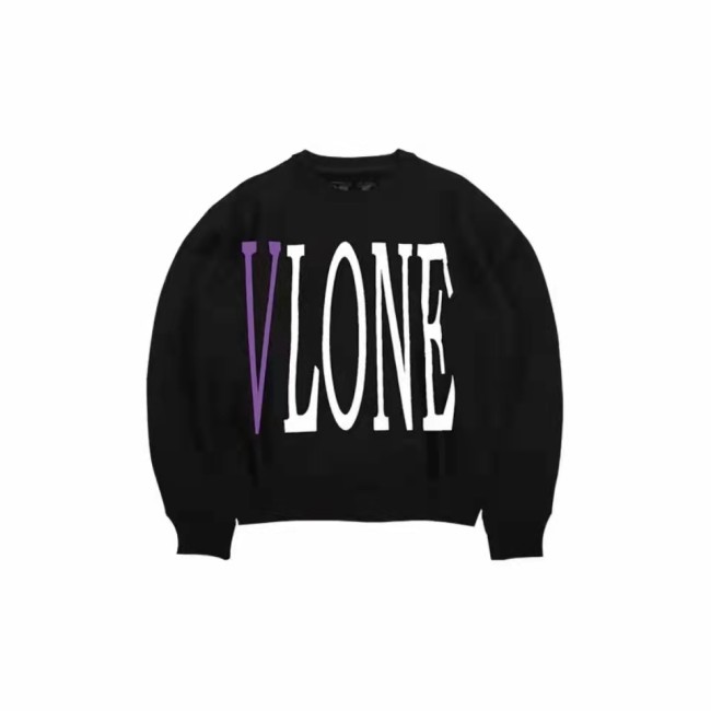 VLONE Logo Print Hoodie Black/Purple