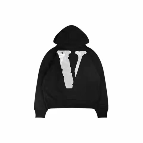 VLONE Logo Print Hoodie Black