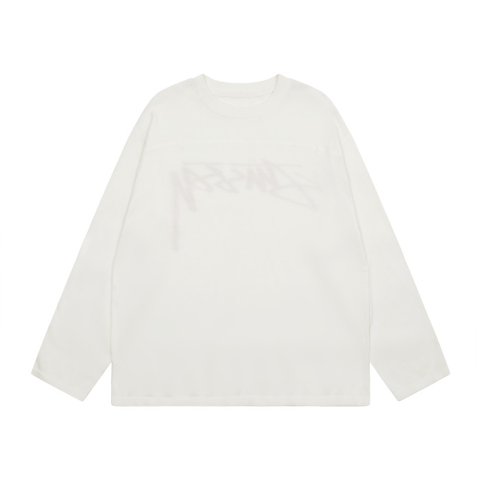 STUSSY FOOTBALL SWEATER BEIGE