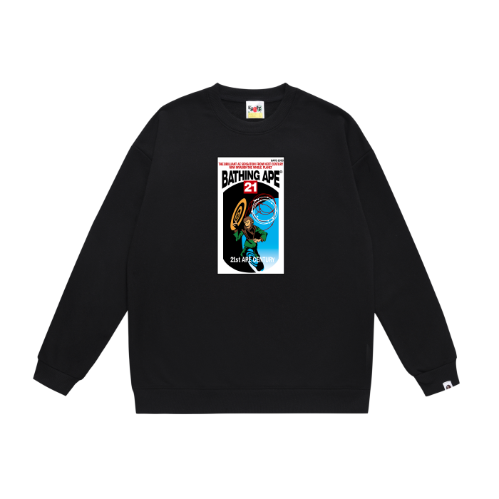 A Bathing Ape Relaxed Fit Hoodie Black