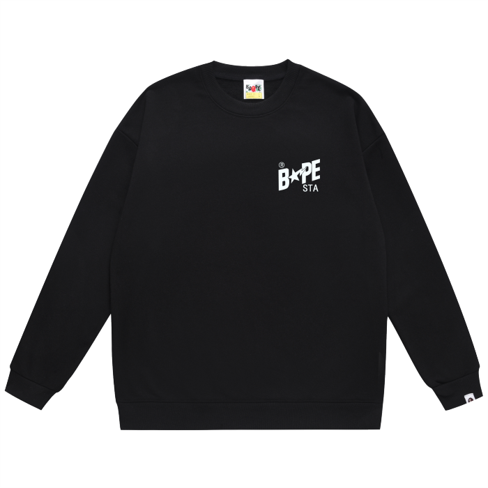 A Bathing Ape Shoes Print Hoodie Black