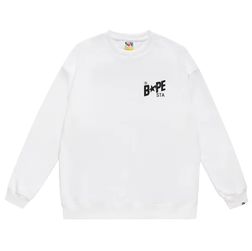 A Bathing Ape Shoes Print Hoodie White