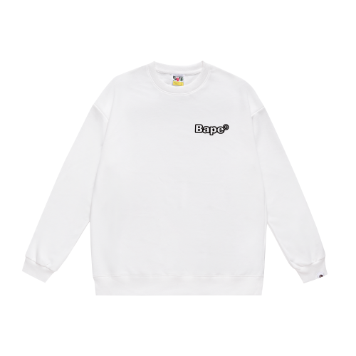 A Bathing Ape Graffiti Logo Print Hoodie White