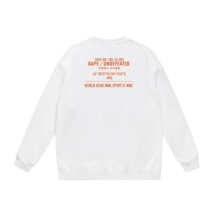 A Bathing Ape Youth Casual Camouflage Print Hoodie White