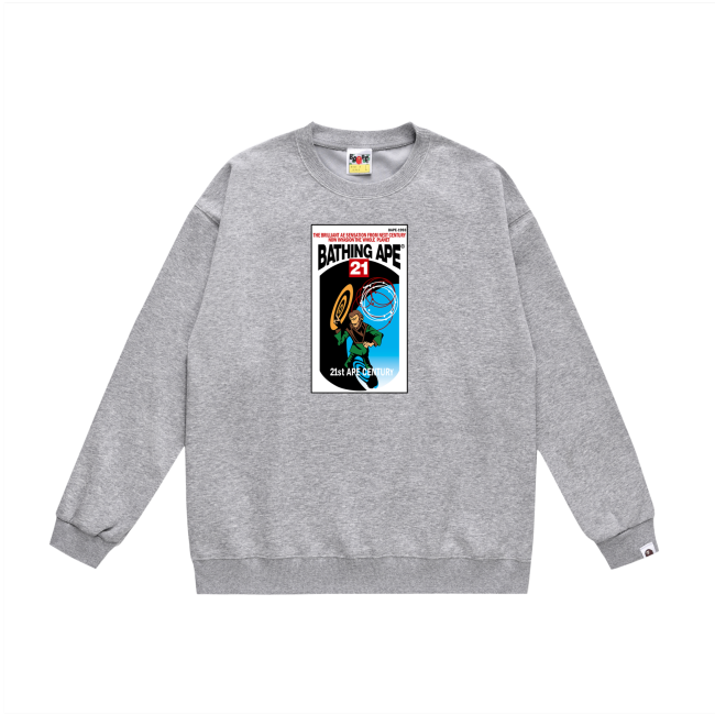 A Bathing Ape Relaxed Fit Hoodie Grey