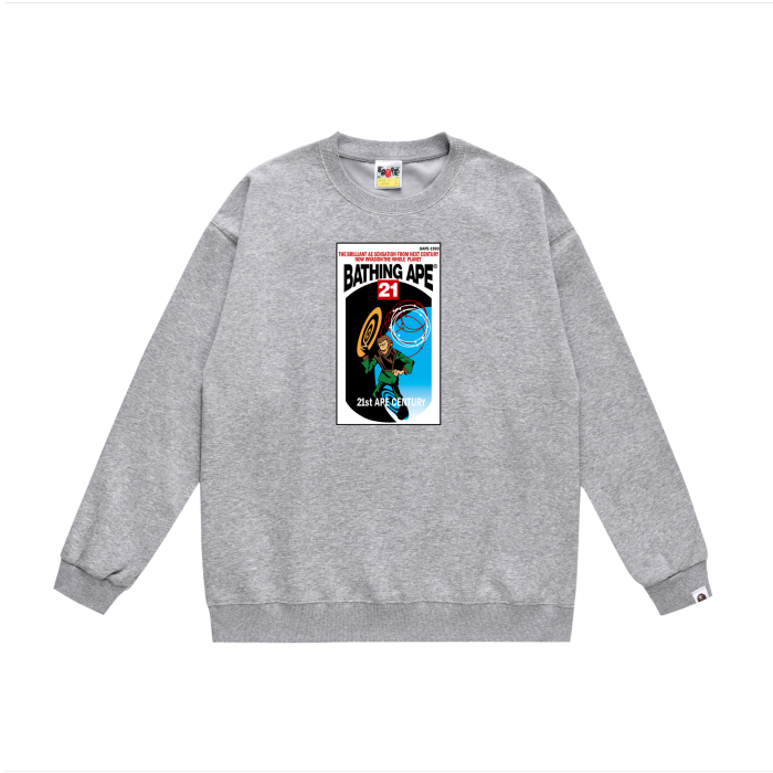 A Bathing Ape Relaxed Fit Hoodie Grey