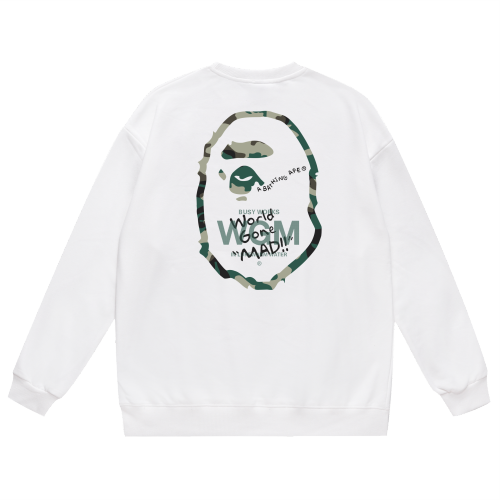 A Bathing Ape Logo Hoodie White