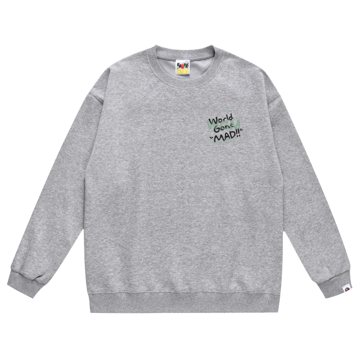 A Bathing Ape Logo Hoodie Grey