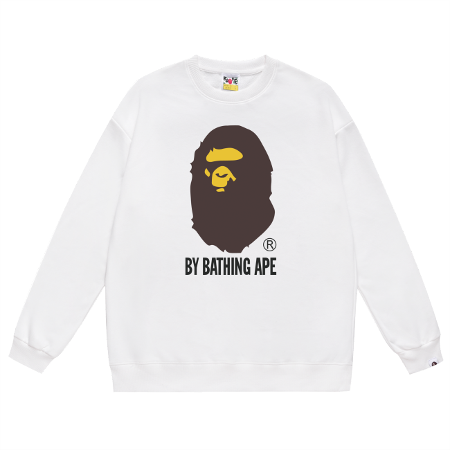 A Bathing Ape Big Logo Print Hoodie White