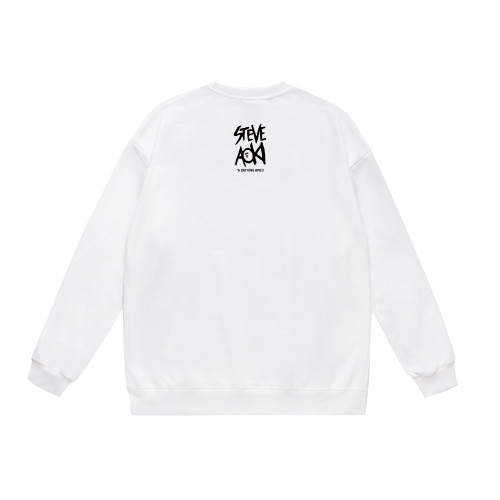 A Bathing Ape Steve Aoki Print Hoodie White