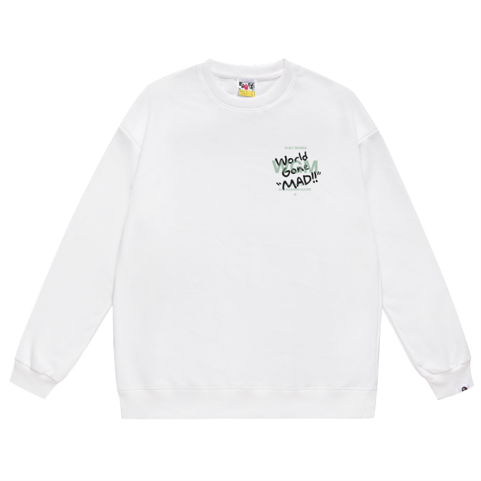 A Bathing Ape Logo Hoodie White