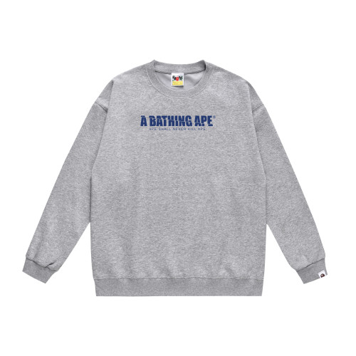 A Bathing Ape Mount Fuji Print Hoodie Grey