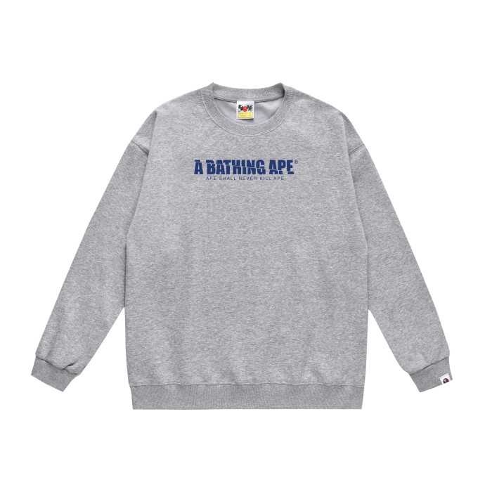 A Bathing Ape Mount Fuji Print Hoodie Grey