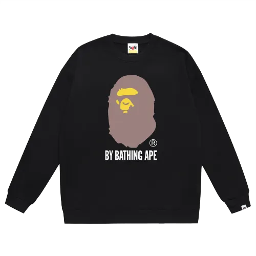 A Bathing Ape Big Logo Print Hoodie Black