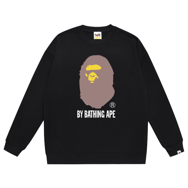 A Bathing Ape Big Logo Print Hoodie Black