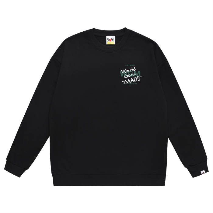 A Bathing Ape Logo Hoodie Black