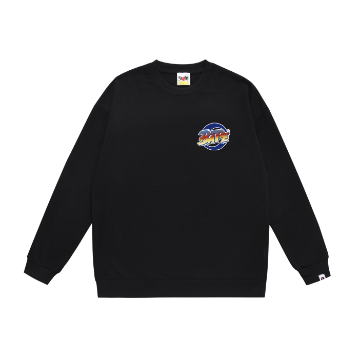 A Bathing Ape World Gone Mad Print Hoodie Black