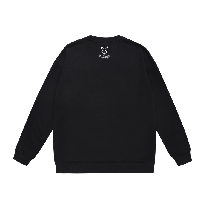 A Bathing Ape Pokemon Print Hoodie Black