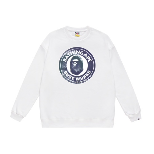 A Bathing Ape Busy Works Print Hoodie White