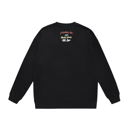 A Bathing Ape Rainbow Letters Hoodie Black