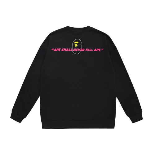 A Bathing Ape Back Camouflage Logo Print Hoodie Black