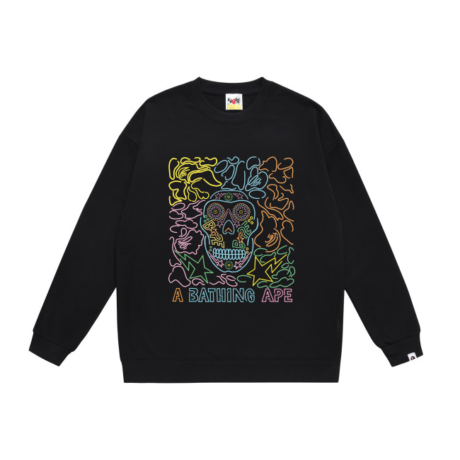 A Bathing Ape Skeleton Print Hoodie Black