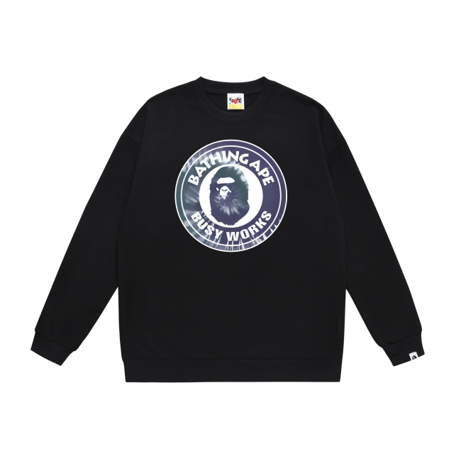 A Bathing Ape Busy Works Print Hoodie Black