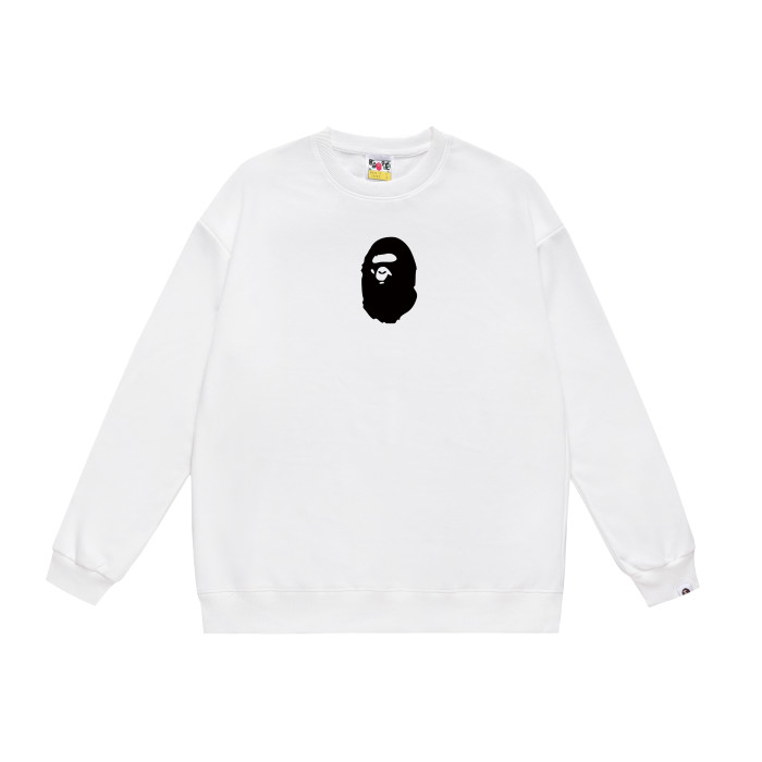 A Bathing Ape Back Letter Print Hoodie White