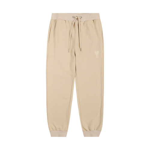 AMI Classic Logo Trousers Brown