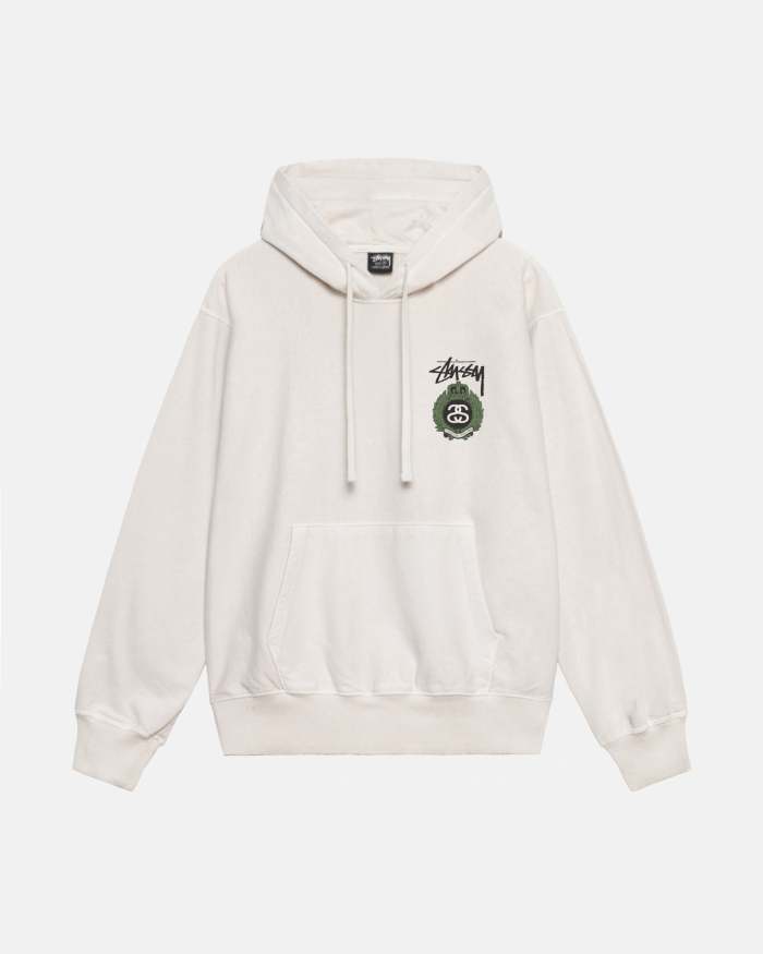 SWEAT À CAPUCHE TEINT À PIGMENT COURONNE COURONNE