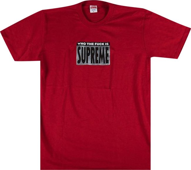 Supreme Who The Fuck Tee Red