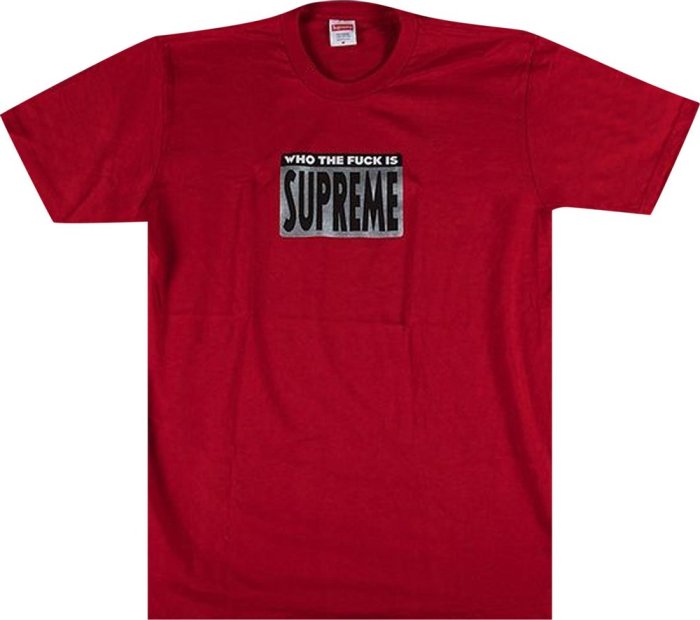 Supreme Who The Fuck Tee Red