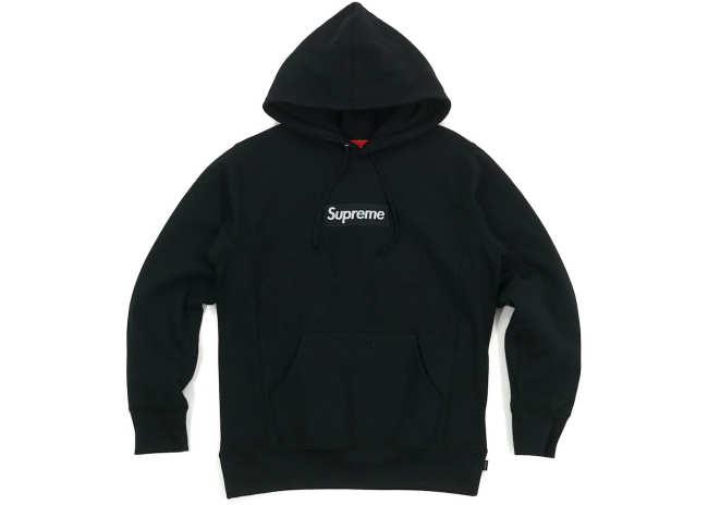 Supreme Box Logo Hooded Sweatshirt Black